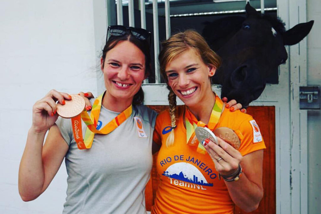 Rixt van der Horst en Dorien van der Lee tijdens PS in Rio 2016